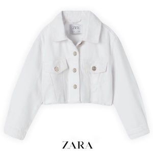 White crop jacket